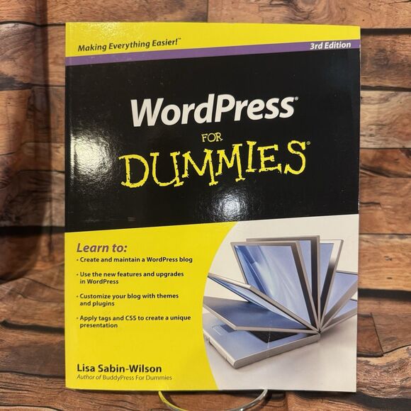 WordPress For Dummies 3rd Edition Lisa Sabin-Wilson Blogging Guide Learn Setup - Picture 1 of 7